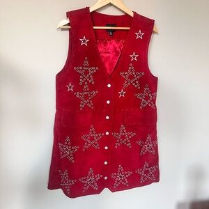 Star studded suede mini dress dress